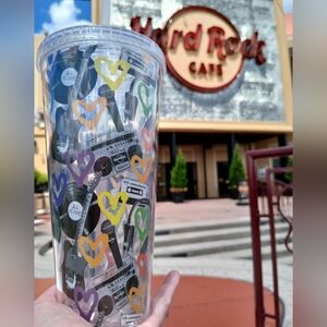 Hard Rock CAFE "Love All, Serve All" Tumbler 2023 PRIDE COLLECTION Festive